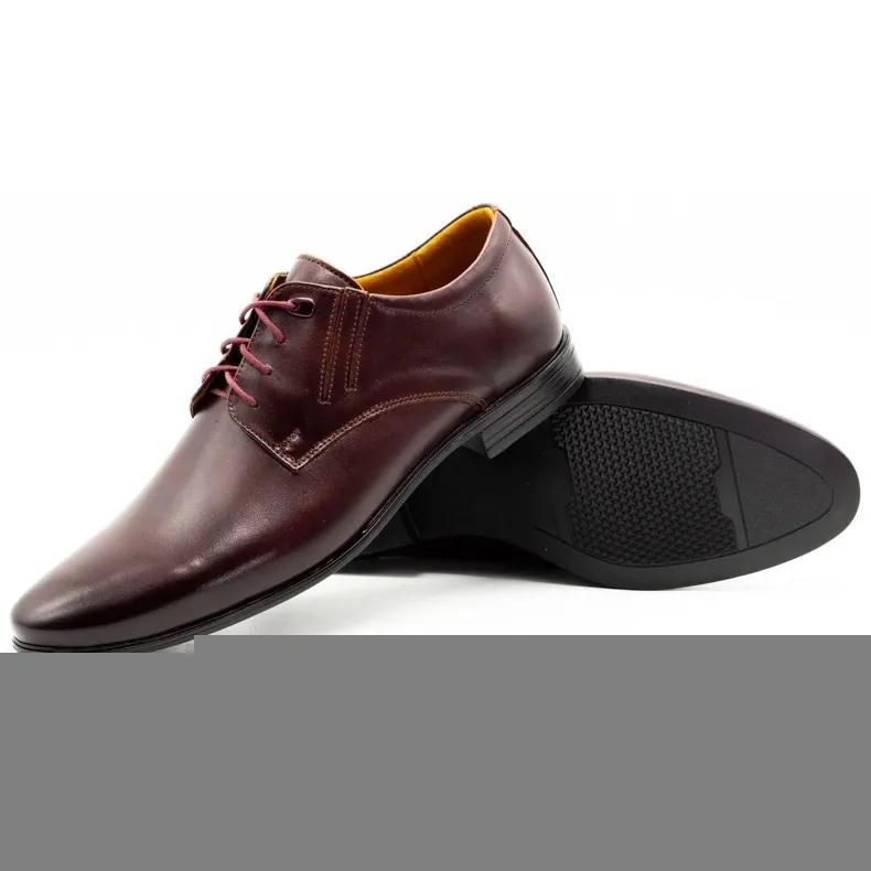 Olivier Burgundy formal shoes 480 red
